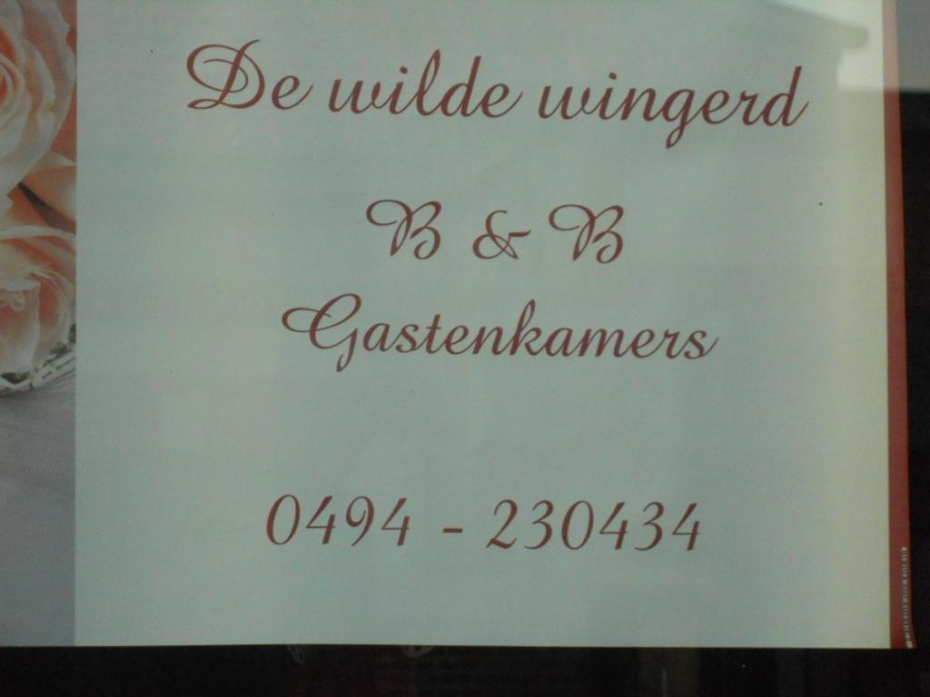 Huis De Wilde Wingerd Hotel Ypres Esterno foto